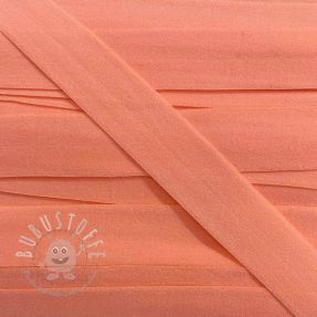 Elastisches Schrägband Polyamide matt 20 mm apricot