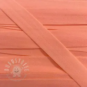 Elastisches Schrägband Polyamide matt 20 mm apricot