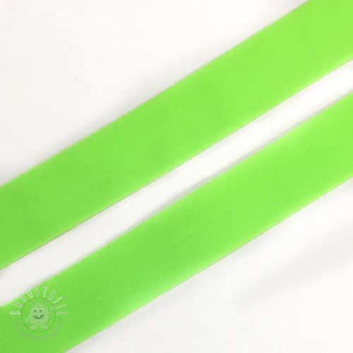 Elastisches Schrägband Polyamide matt 20 mm neon grün