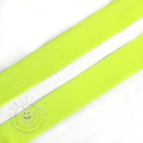 Elastisches Schrägband Polyamide matt 20 mm neon gelb