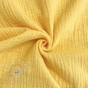 Double gauze/muslin soft yellow ORGANIC