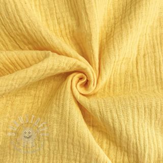 Double gauze/muslin soft yellow ORGANIC