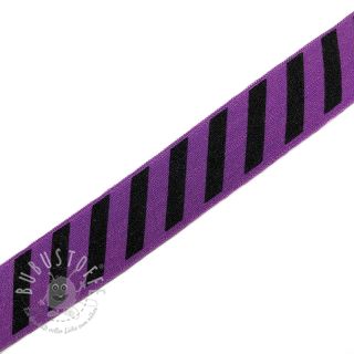 Elastisches Schrägband Polyamid STRIPE 20 mm purple