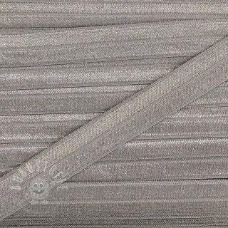 Elastisches Schrägband Polyamide 15 mm light grey