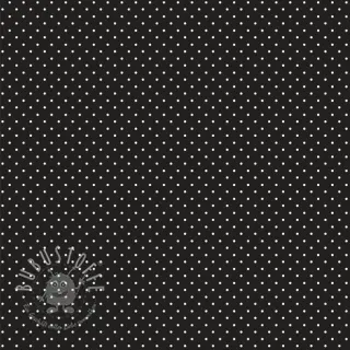 Baumwollstoff Petit dots black