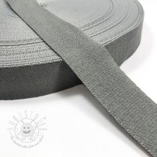 Gurtband Baumwolle 4 cm light grey