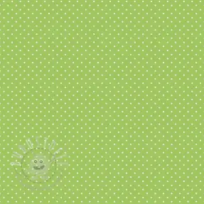 Baumwollstoff Petit dots lime