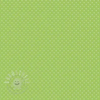 Baumwollstoff Petit dots lime