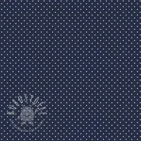 Baumwollstoff Petit dots navy