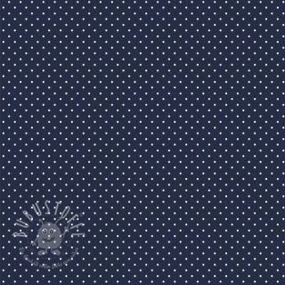 Baumwollstoff Petit dots navy