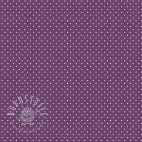 Baumwollstoff Petit dots purple