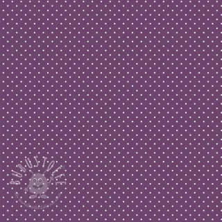 Baumwollstoff Petit dots purple