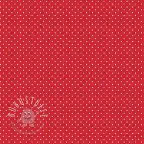 Baumwollstoff Petit dots red