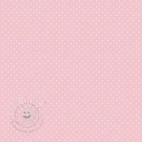 Baumwollstoff Petit dots rose