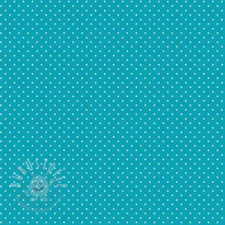 Baumwollstoff Petit dots turqouise