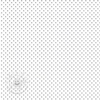 Baumwollstoff Petit dots white/navy