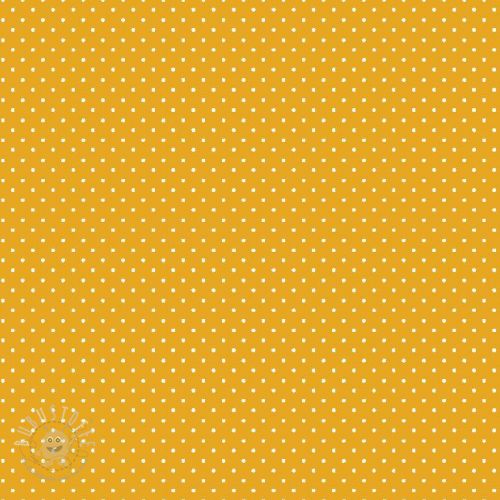 Baumwollstoff Petit dots yellow