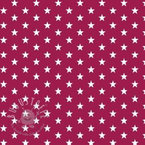 Baumwollstoff Petit stars cerise