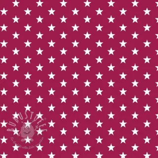 Baumwollstoff Petit stars cerise