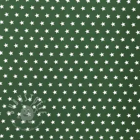 Baumwollstoff Petit stars dark green