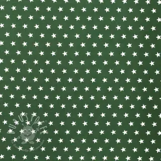 Baumwollstoff Petit stars dark green