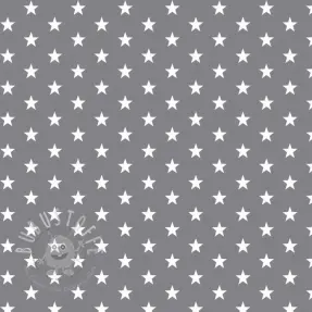 Baumwollstoff Petit stars grey