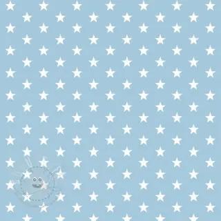 Baumwollstoff Petit stars light blue