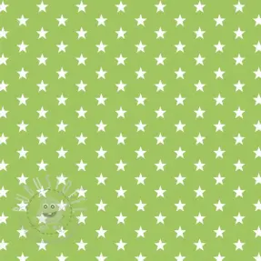 Baumwollstoff Petit stars lime