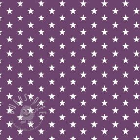 Baumwollstoff Petit stars purple