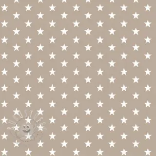 Baumwollstoff Petit stars sand