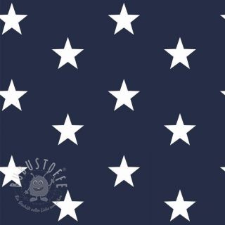 Baumwollstoff Stars navy