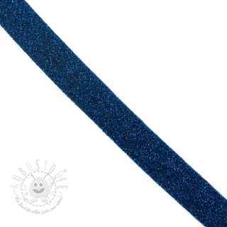 Schrägband LUREX cobalt