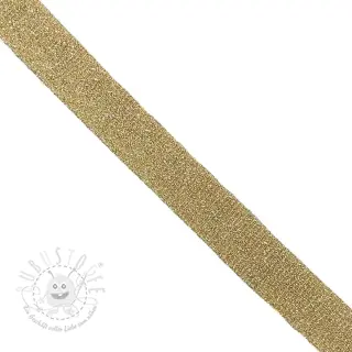 Schrägband LUREX light gold