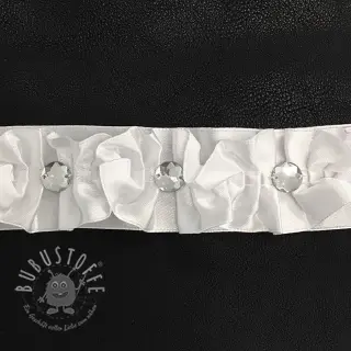 Bänder satin Crystal white