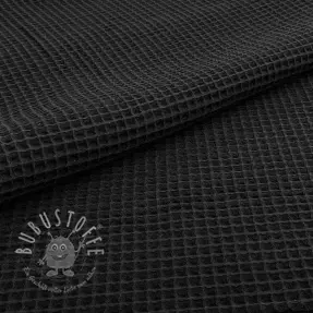 Waffelstoff black