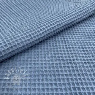 Waffelstoff blue