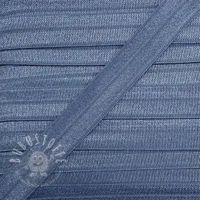 Elastisches Schrägband Polyamide 15 mm light jeans