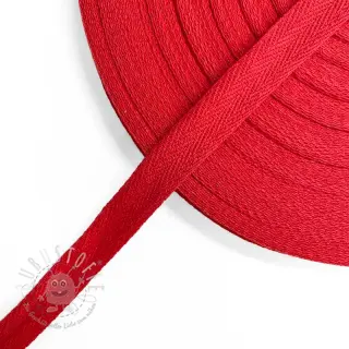Baumwoll-Twill Band 15 mm red