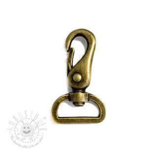 Metall Karabiner 25 mm messingd