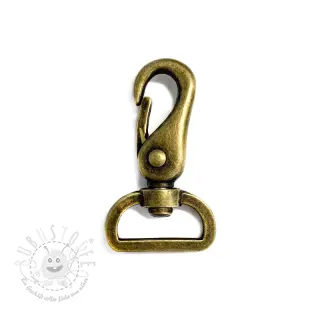 Metall Karabiner 25 mm messingd