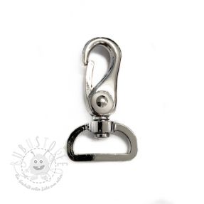 Metall Karabiner 25 mm silver