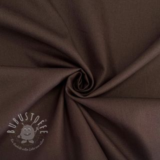 Baumwollstoff popeline dark brown