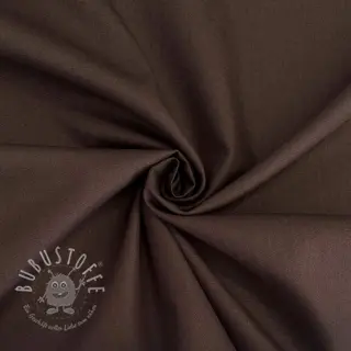 Baumwollstoff popeline dark brown