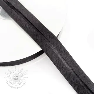 Schrägband baumwoll anthracite
