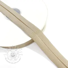 Schrägband baumwoll sand