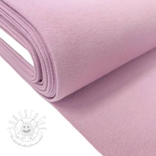 Baumwoll Bündchenstoff glatt light lavender ORGANIC