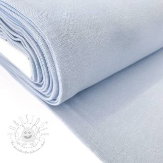 Baumwoll Bündchenstoff glatt baby blue ORGANIC