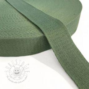 Gurtband Baumwolle 4 cm old green