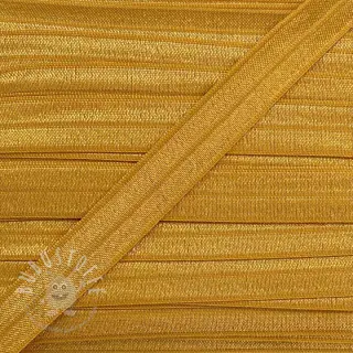Elastisches Schrägband Polyamide 15 mm ochre