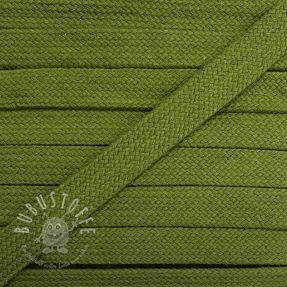 Bavlnená šnúra plochá 13 mm olive green